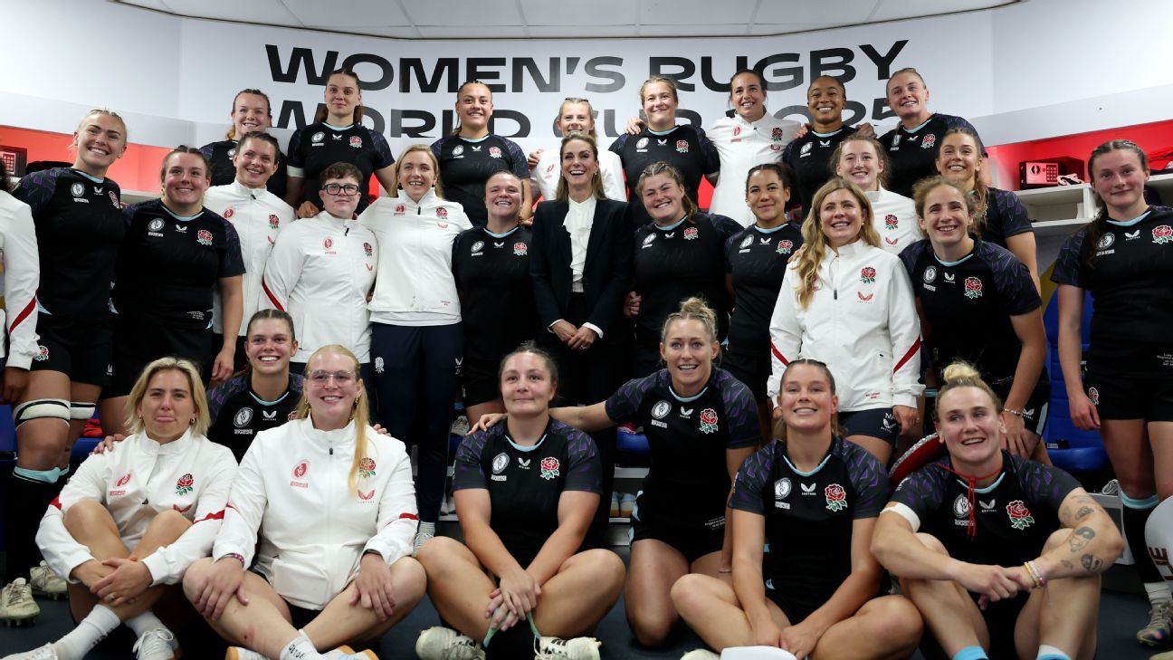Princess Kate Celebrates with the "Red Roses" After Victory in Rugby World Cup