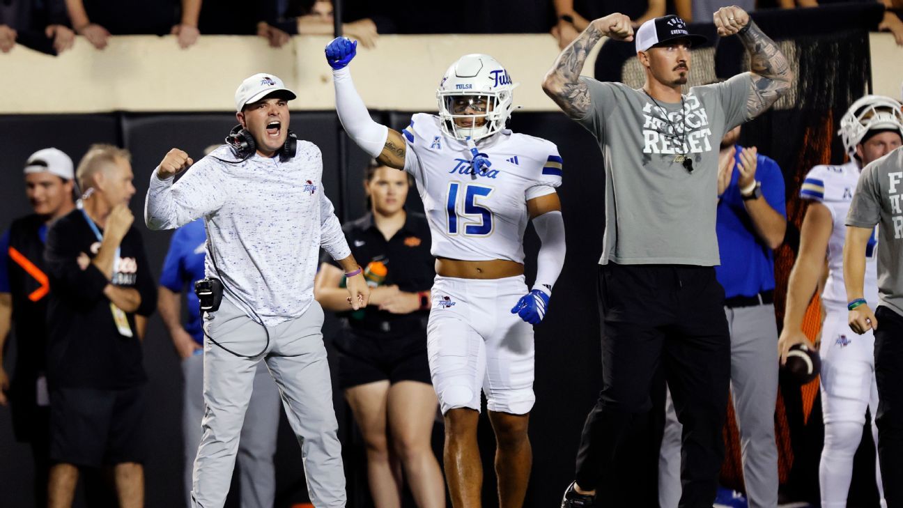 Tulsa tops OSU in Stillwater for 1st time since '51