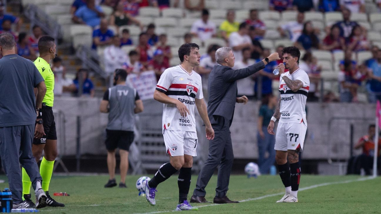 Fortaleza x São Paulo (Foto: Leonardo Alves/Pera Photo Press / Gazeta Press)