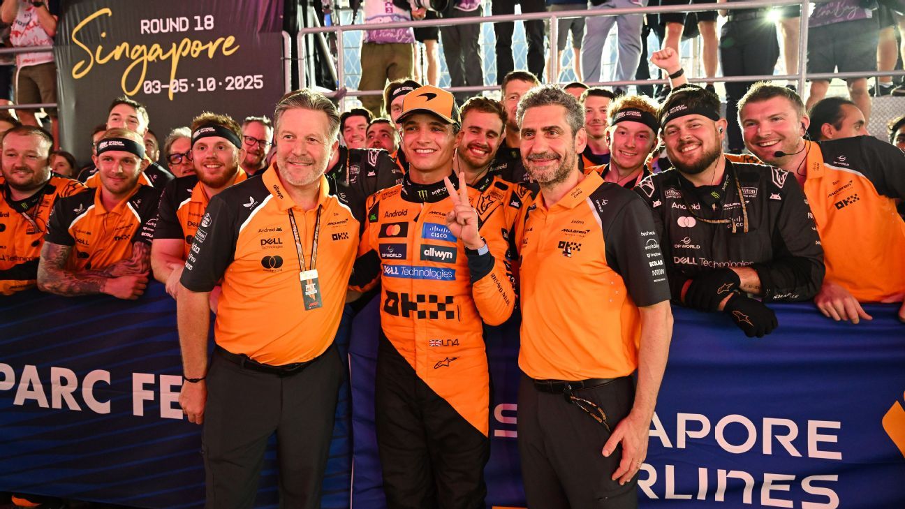 McLaren wins back-to-back F1 constructors' title