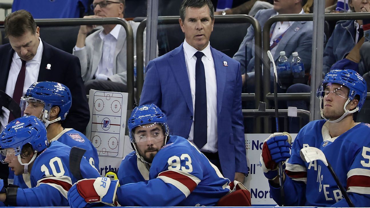Sullivan's debut as Rangers coach spoiled by Pens