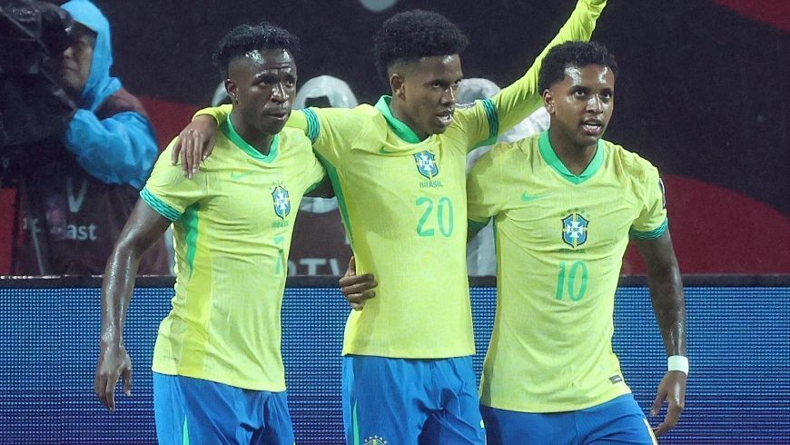 Trio do hexa? Os números que mostram domínio ofensivo de Estêvão, Rodrygo e Vinicius Jr. em 5 a 0 do Brasil