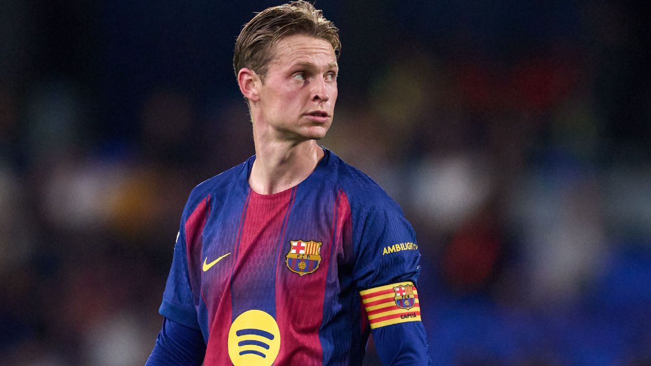 De Jong firma con Barcelona hasta 2029: Renovación clave en el Camp Nou 1 Frenkie de Jong ha extendido su estadía en el Barcelona.
