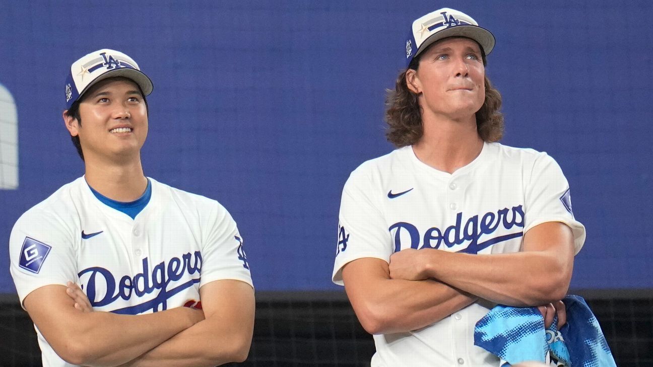 Dodgers to start Glasnow in G3, Ohtani in G4
