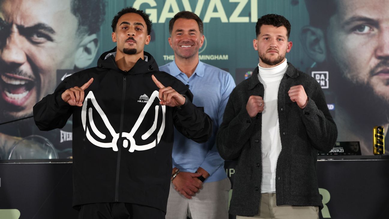 Whittaker apunta a debut en EE.UU. en 2026: Hearn planea su expansión global 2 Ben Whittaker (izquierda) peleará contra Benjamin Gavazi (derecha) el 29 de noviembre.