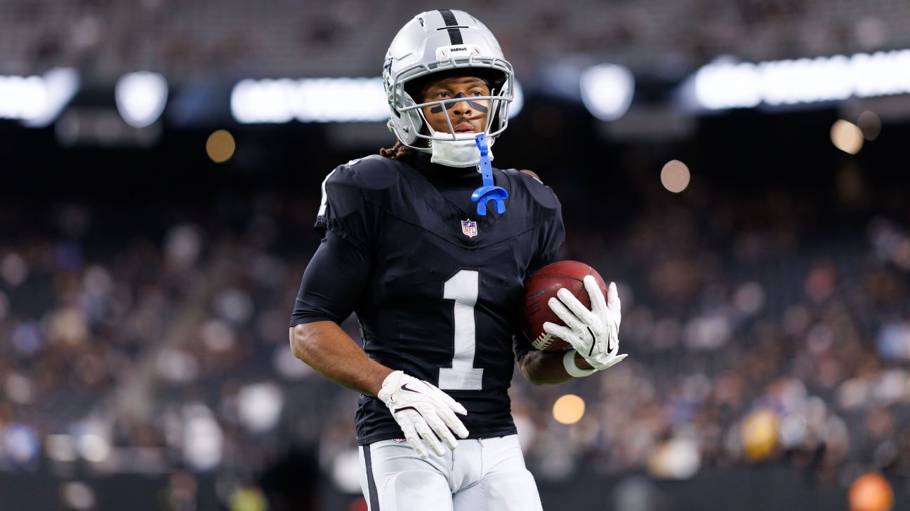 Image for article Raiders WR Tre Tucker is on pace for a career year, thanks to help from coach Chris Beatty