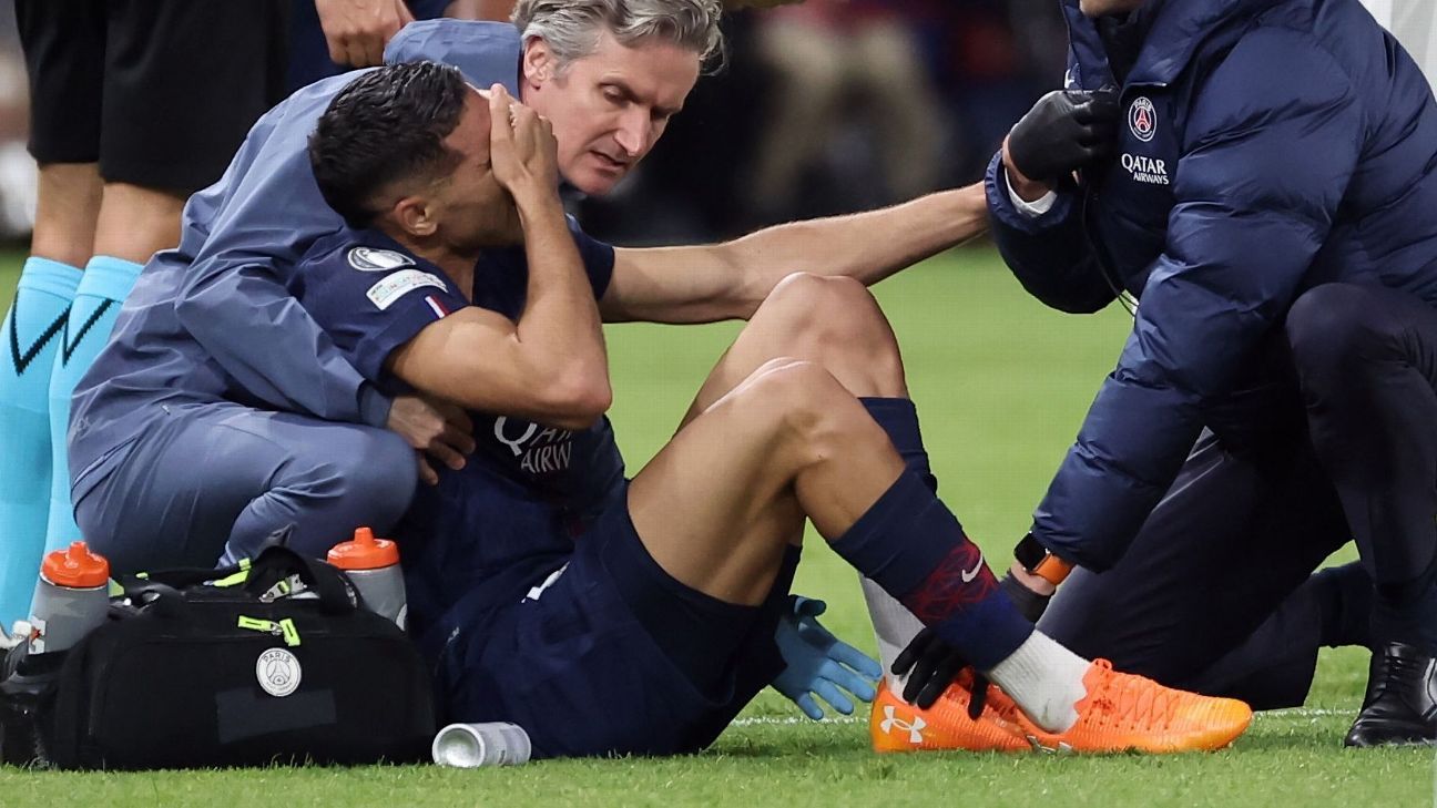 PSG vive 'drama' e pode perder dupla titular por quase dois meses