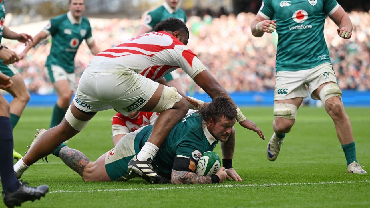 Irlanda Aplasta a Japón en Dublín: Victoria Contundente en el Rugby 2 Irlanda venció a Japón en Dublín el sábado.