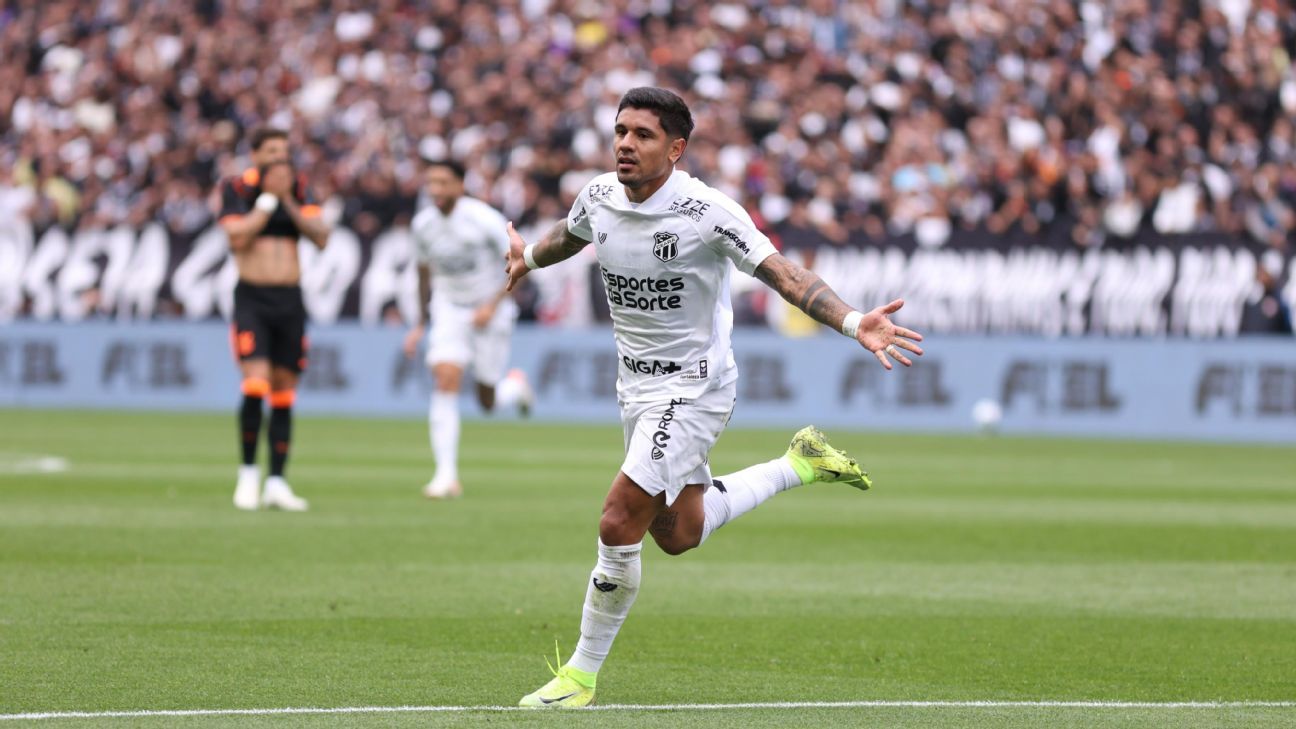 Corinthians perde para o Ceará em casa, vê tabu no Brasileirão acabar e G-7 ficar longe