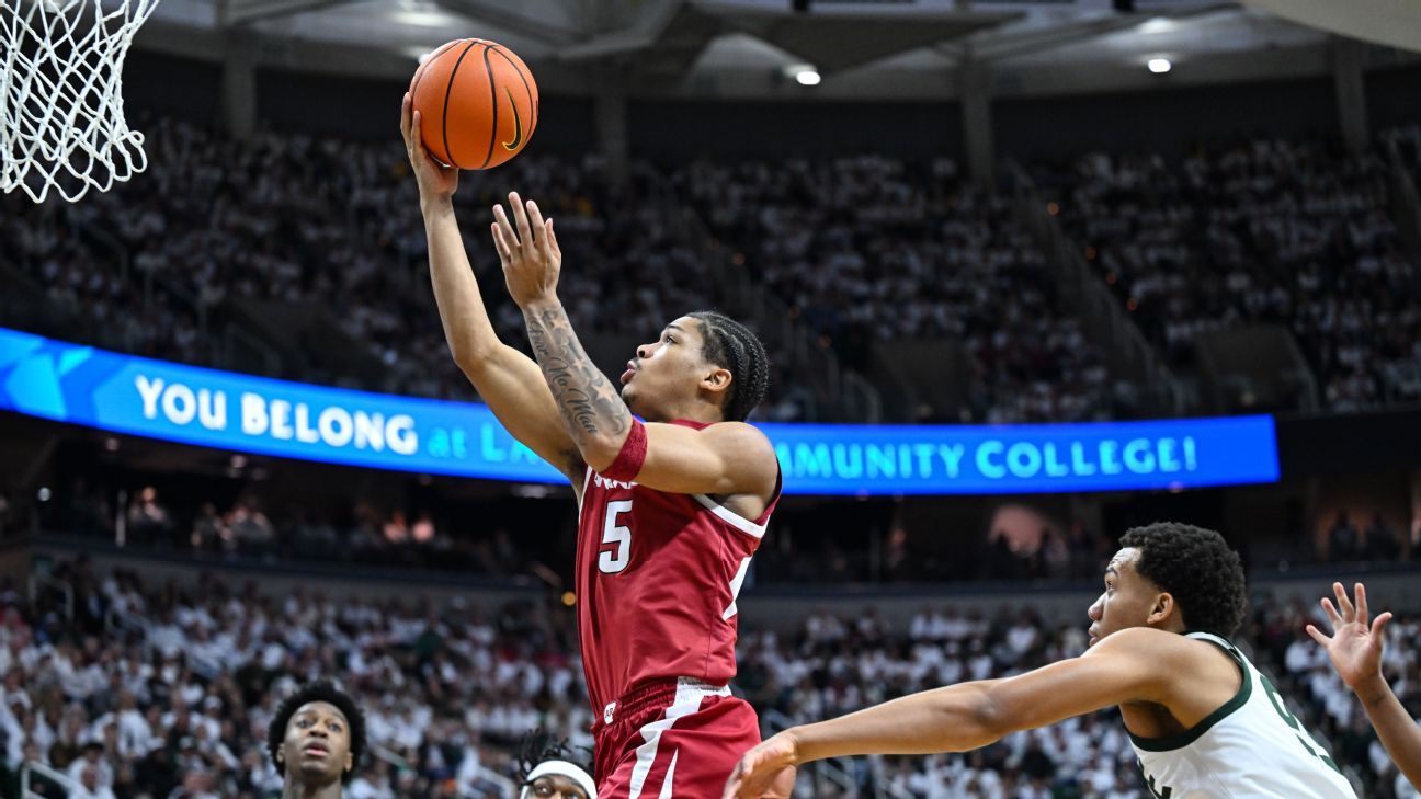 Darius Acuff Jr. has scored 16 or more points in his first two games of the college season.