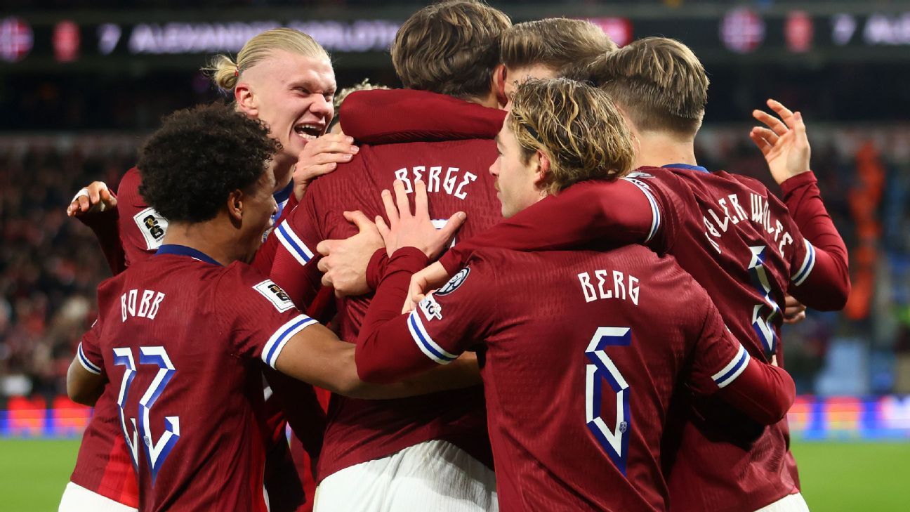 Noruega massacra Estônia e praticamente garante vaga direta na Copa