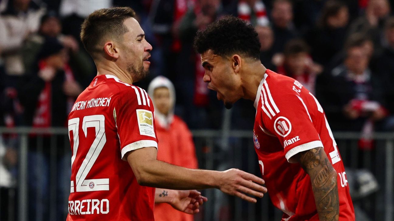 Luis Díaz dio asistencia y marcó gol para la remontada de Bayern ante ...