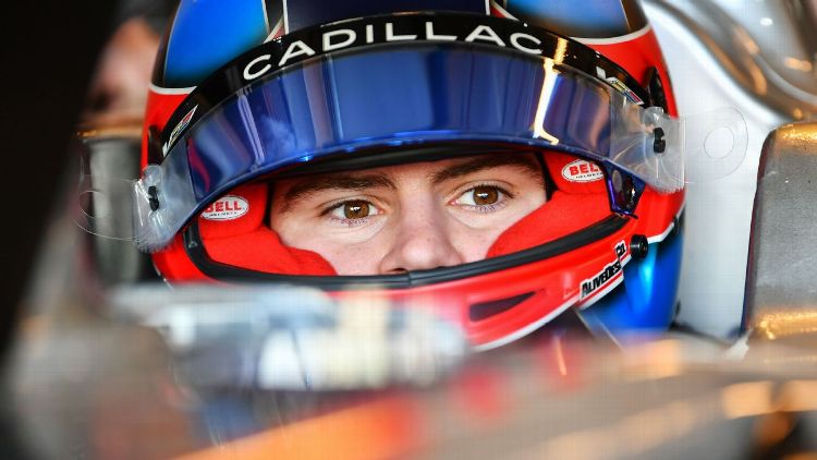Colton Herta a pilotar um carro de F2