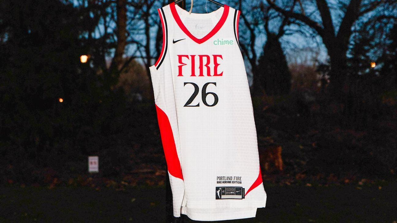 Portland Fire: Unveils its uniforms for the 2026 WNBA season 2 Uniformes de la edición Heroine Nike de la WNBA para el Portland Fire representan la “pasión por el equipo” de la ciudad.