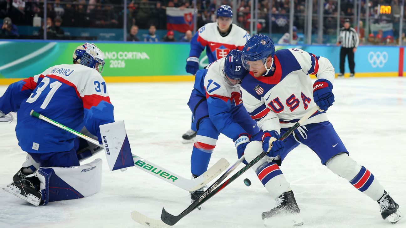 Live updates: USA extends lead over Slovakia on Thompson's power-play goal