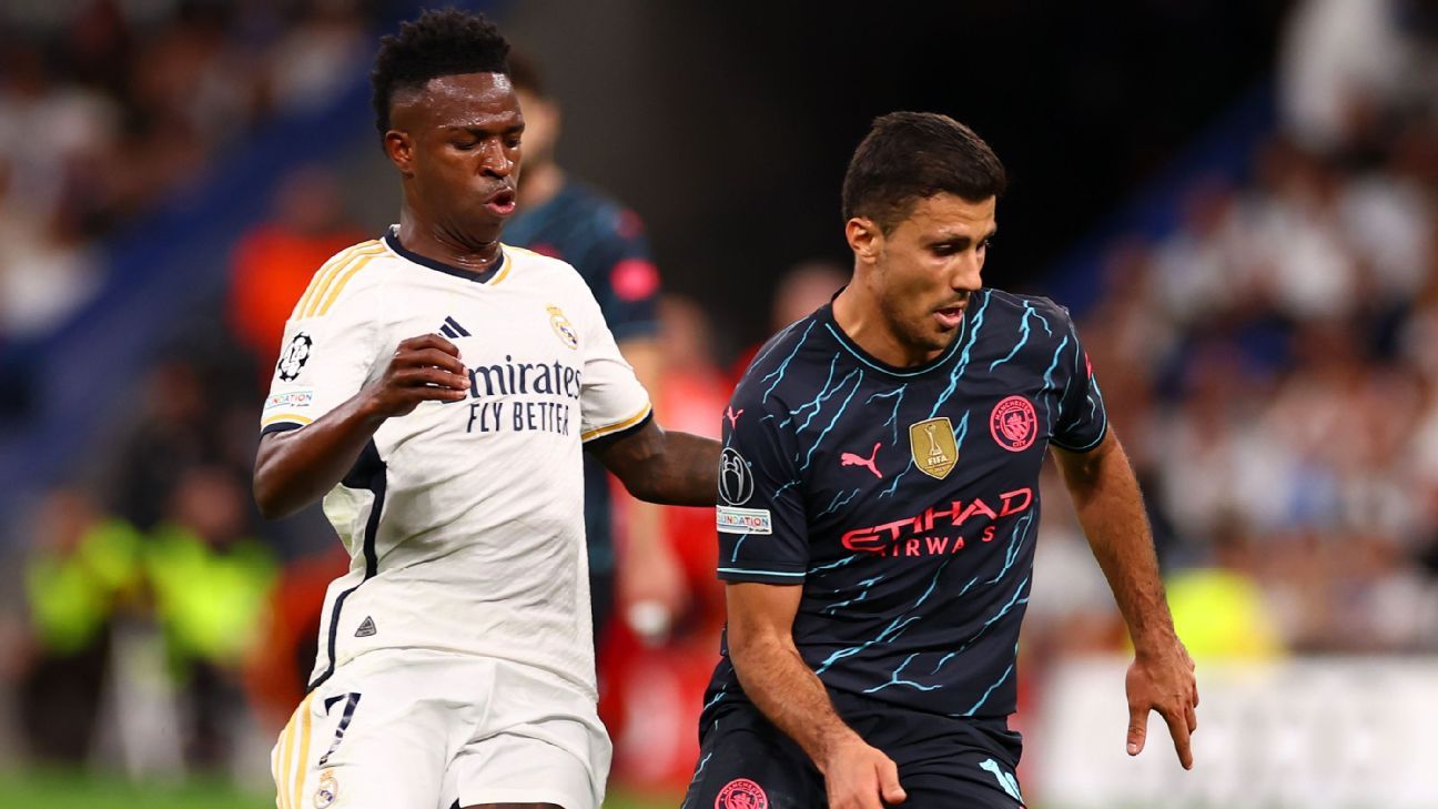 Rivais na Bola de Ouro, Vinicius Jr. e Rodri encaram dilema idêntico: ficar ou sair de Real Madrid e City?