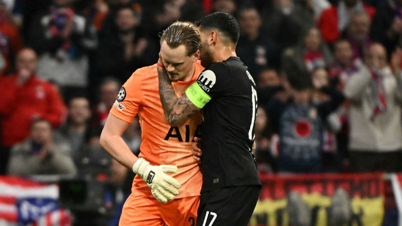 Goleiro do Tottenham falha, entrega gols e é substituído com 16 minutos de jogo na Champions League