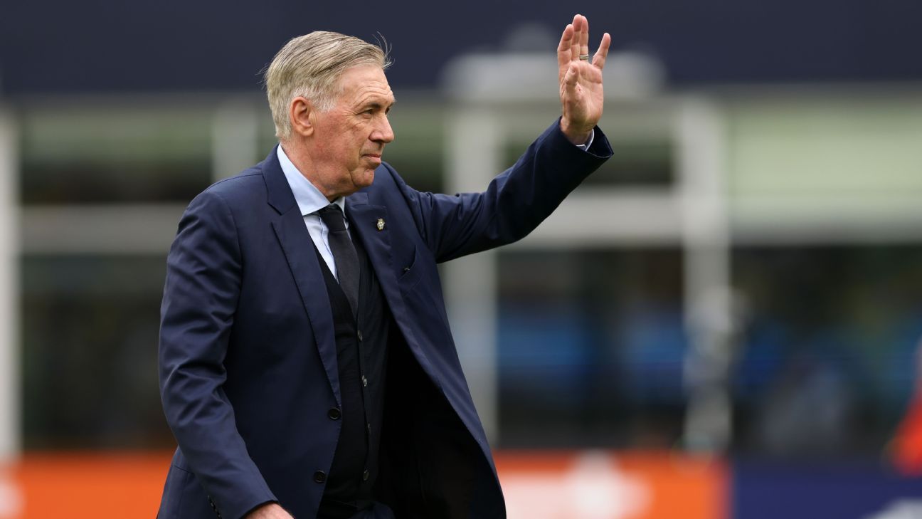 Ancelotti é questionado sobre gritos de 'Neymar' no estádio e encerra assunto: 'Temos que falar de quem está aqui'