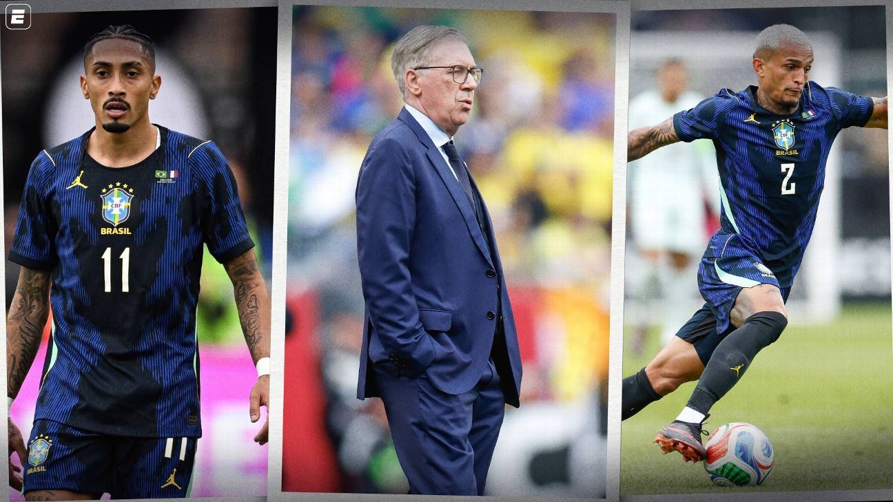 Raphinha e Wesley são cortados da seleção e aumentam 'drama' de Ancelotti para jogo contra a Croácia