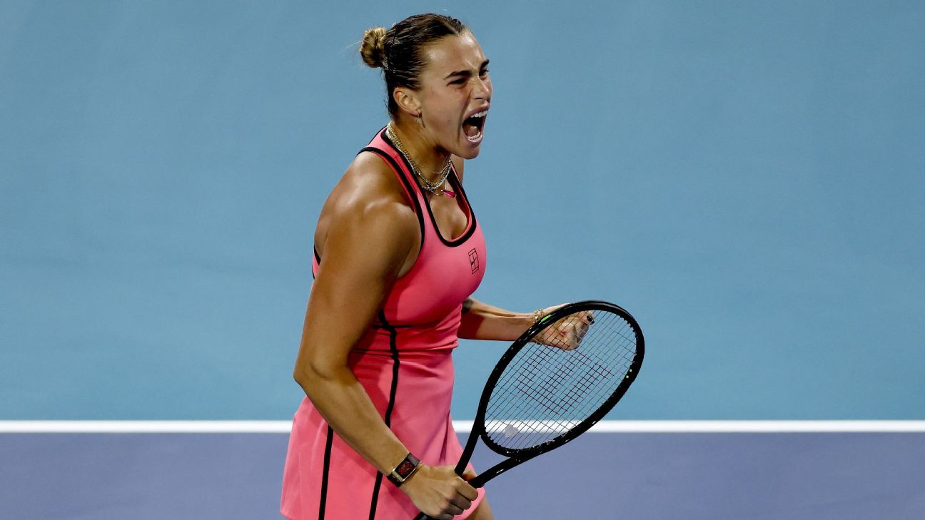 Sabalenka bate Coco Gauff na final e é bicampeã do Miami Open
