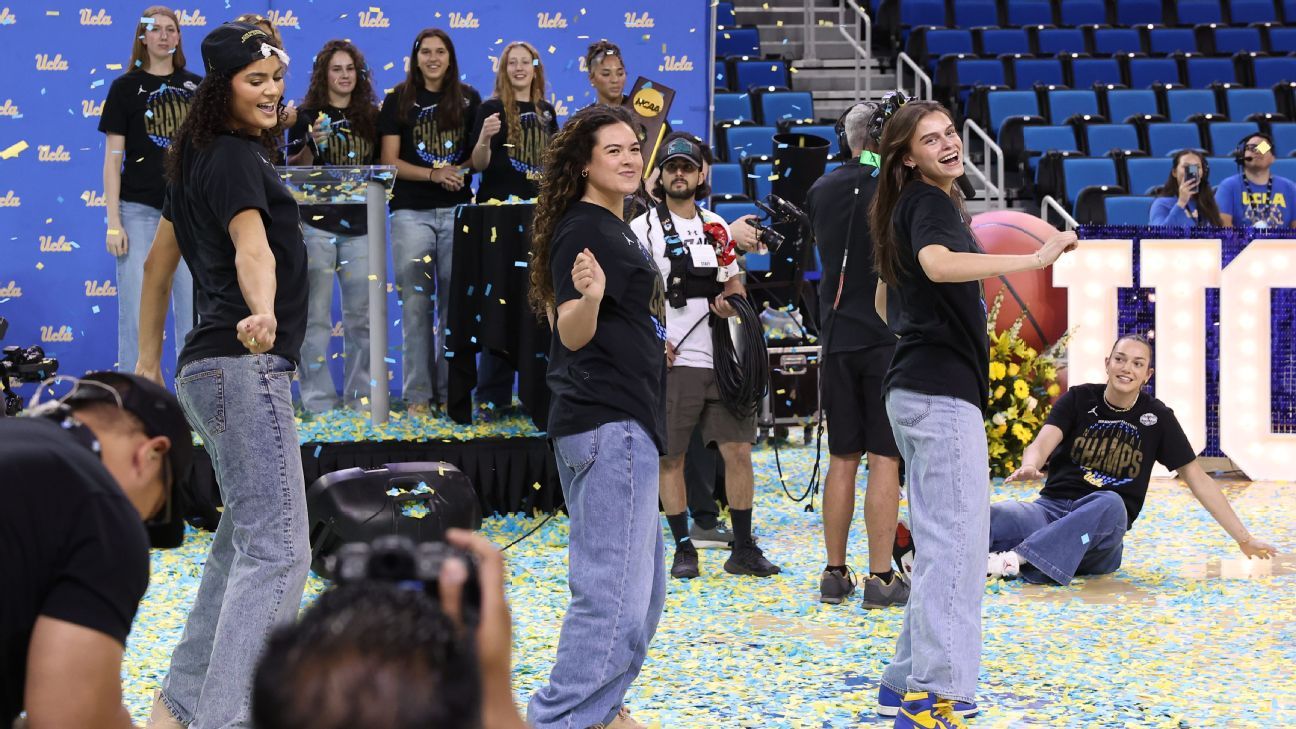 Full of thanks, UCLA celebrates title at Pauley