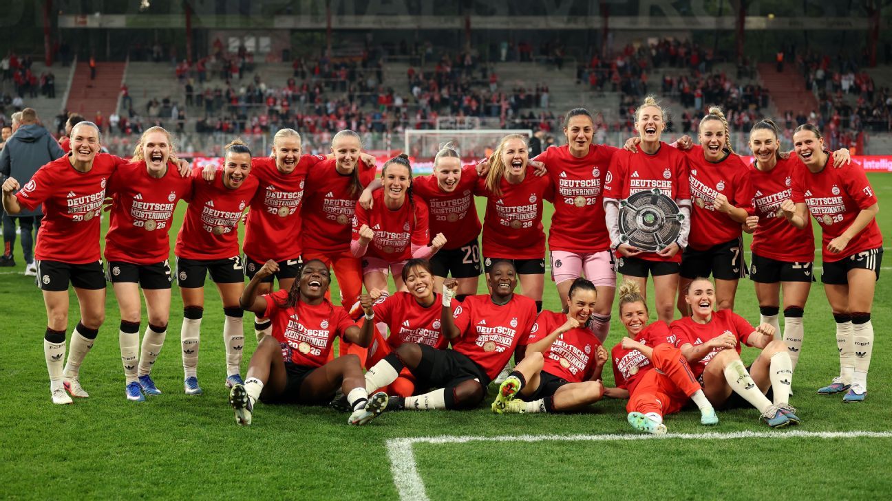 Bayern Munich win Women’s Bundesliga ahead of Barcelona visit