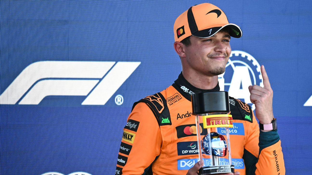 Lando Norris elogia pacote de upgrades da McLaren após conquistar pole position em Miami