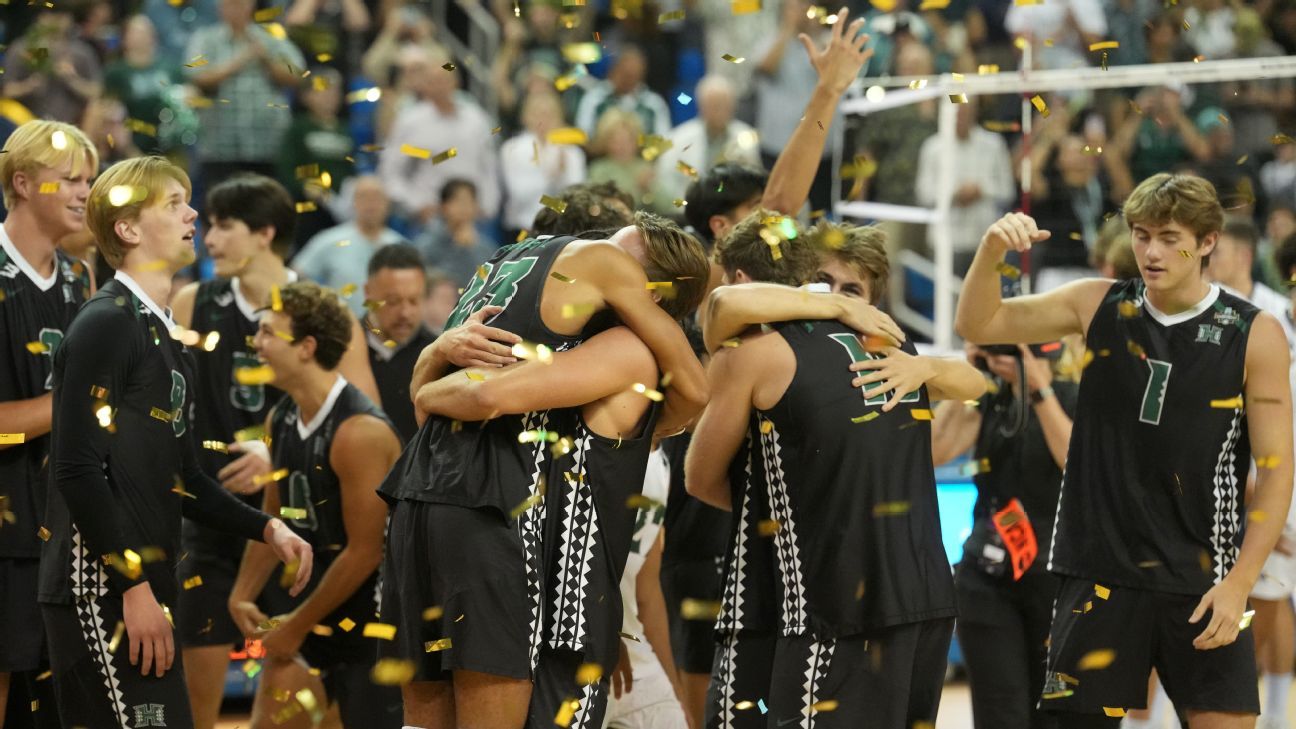 Hawaii vence a UC Irvine por el campeonato de voleibol masculino de la NCAA
