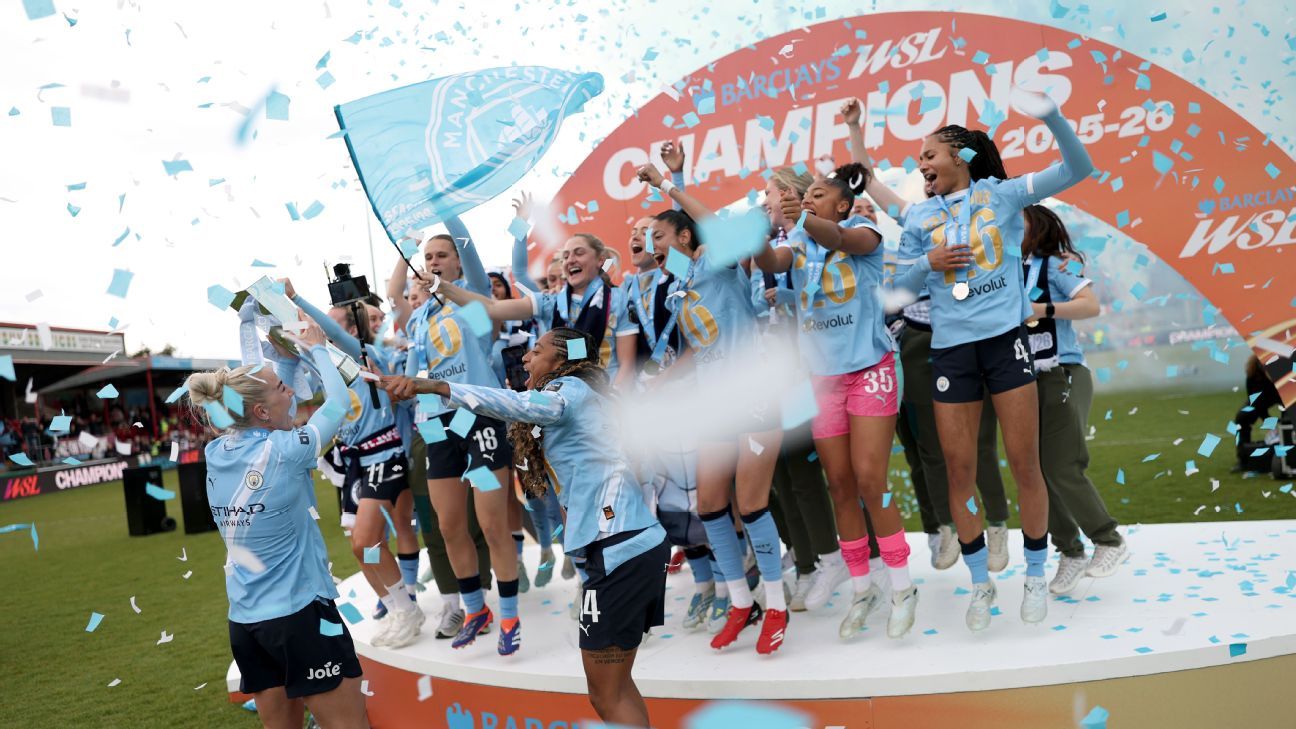 Manchester City celebrate WSL success as Shaw says...