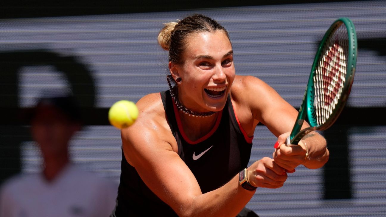 Sabalenka finds rhythm through style and shot selection in Paris heat