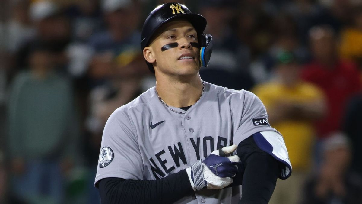 Yankees don't expect Judge (calf) to play in Wild Card series