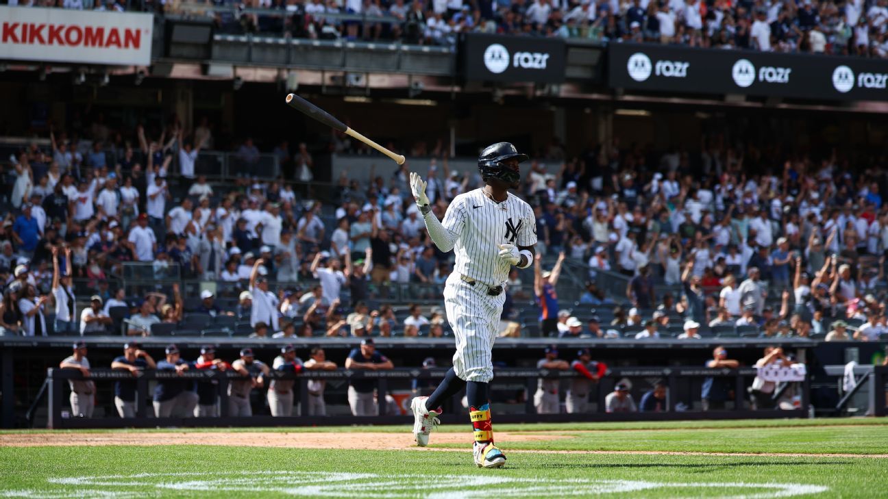 Chisholm borrows Judge's bat, hits 3-run HR in win...
