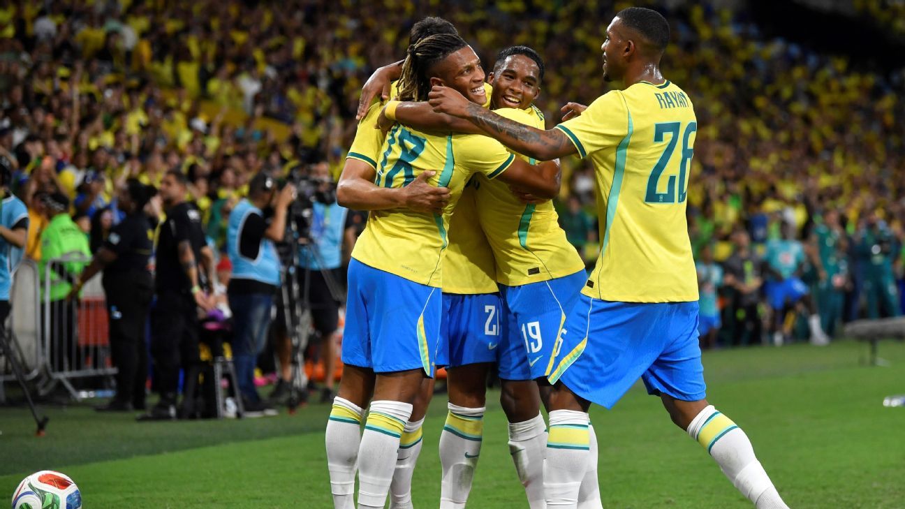 Follow live: Ancelotti's Brazil take on Morocco