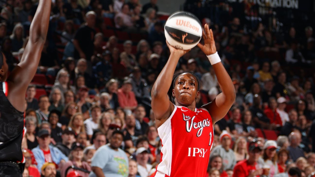 Chelsea Gray iguala recorde da WNBA com nove arremessos de três pontos em vitória das Aces