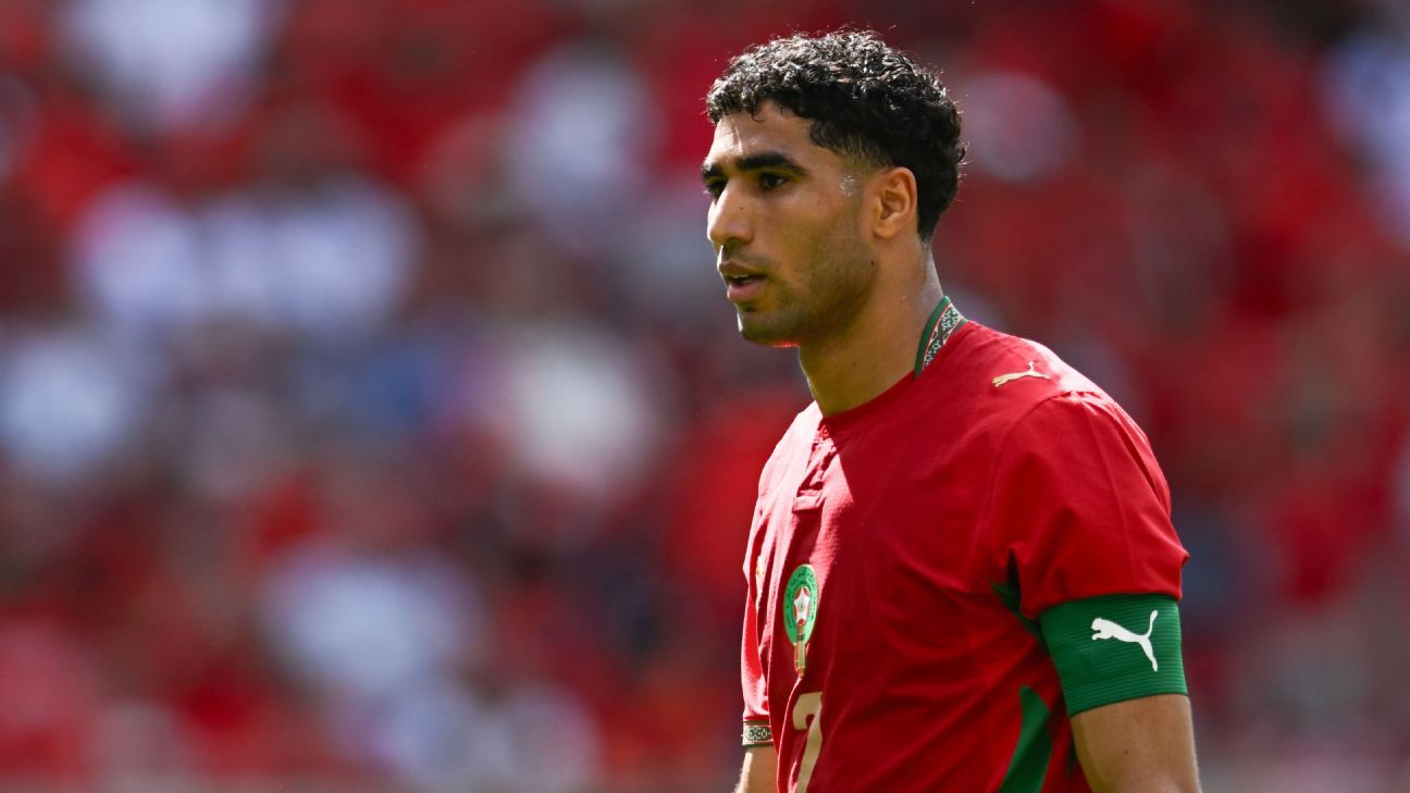 Hakimi prepares to face Vinicius Junior in World Cup opener