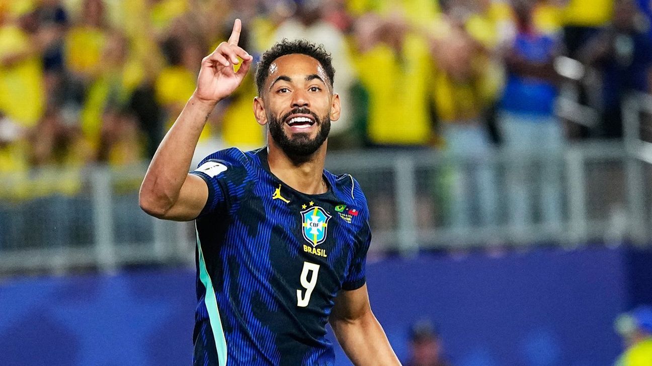 Brazil vs. Haiti LIVE: World Cup 2026 updates as Cunha brace, Vini Jr. have Ancelotti's side in control