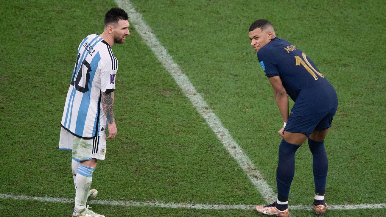 Mbappé referred to the duel with Messi for the World's historical scorer record