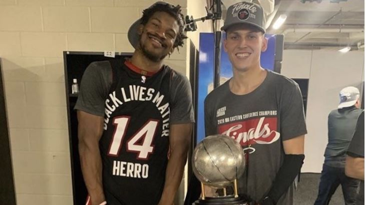 Herro revisits Heat days with rookie Butler photo