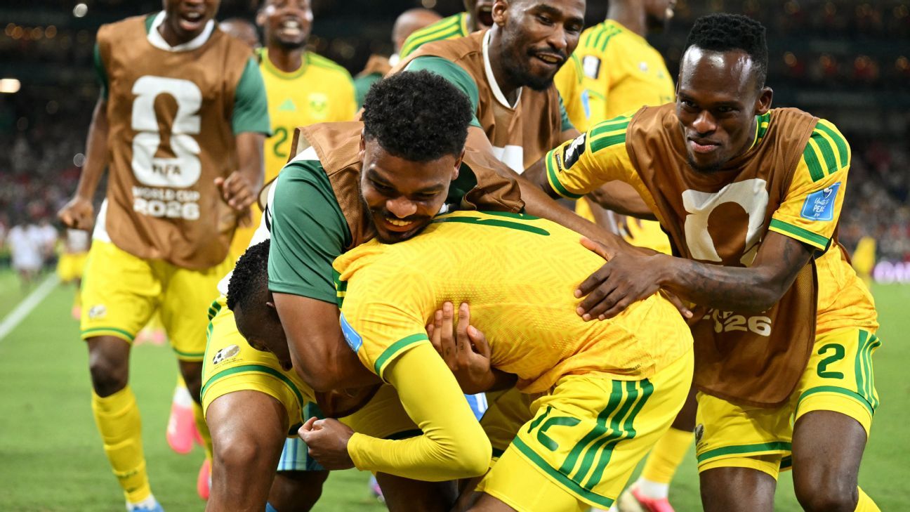 No Bafana, no party! South Africa stun South Korea...