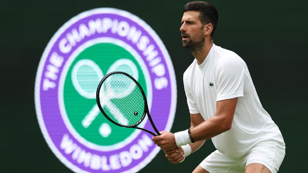 Wimbledon 2026: Novak Djokovic ya tiene rivales y cuadro confirmado para el tercer Grand Slam de la temporada - ESPN