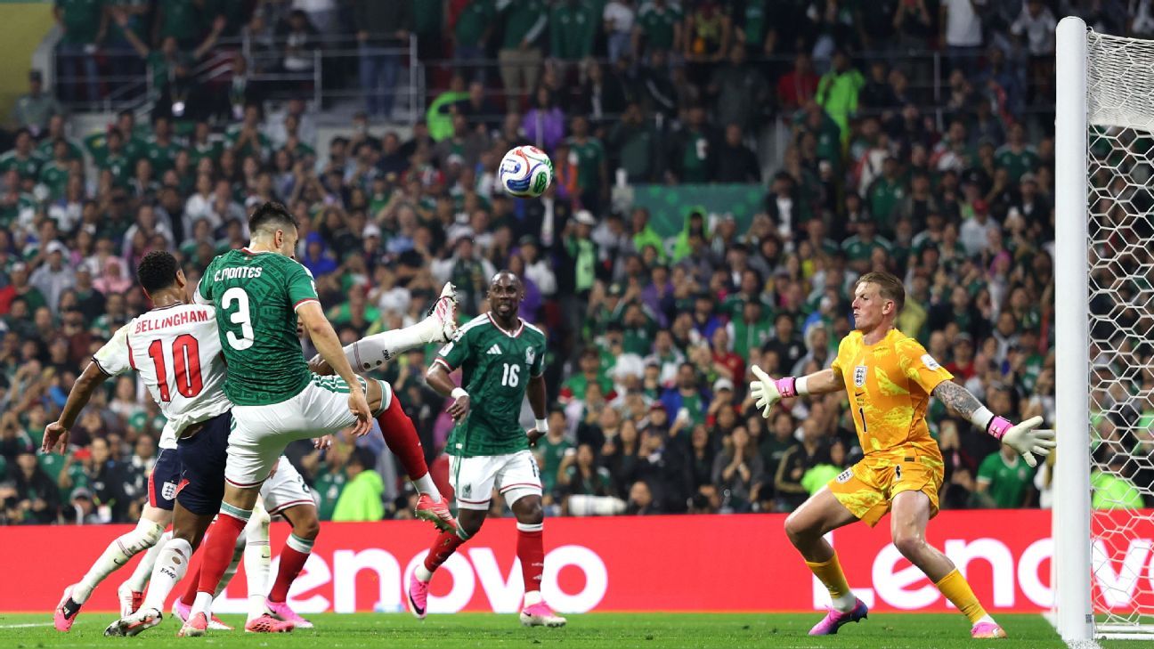 Moment of the Day: Bellingham's 'foot of god' block at Azteca saves England