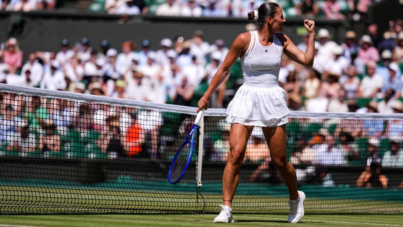 Kostyuk, Noskova set for 1st Wimbledon semifinal