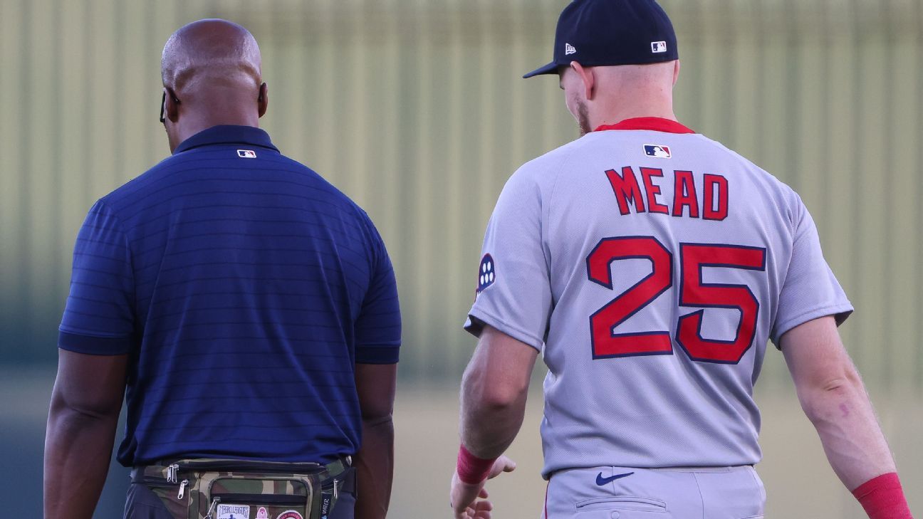Curtis Mead Suffers Wrist Contusion in 4-2 Red Sox Victory Over Athletics