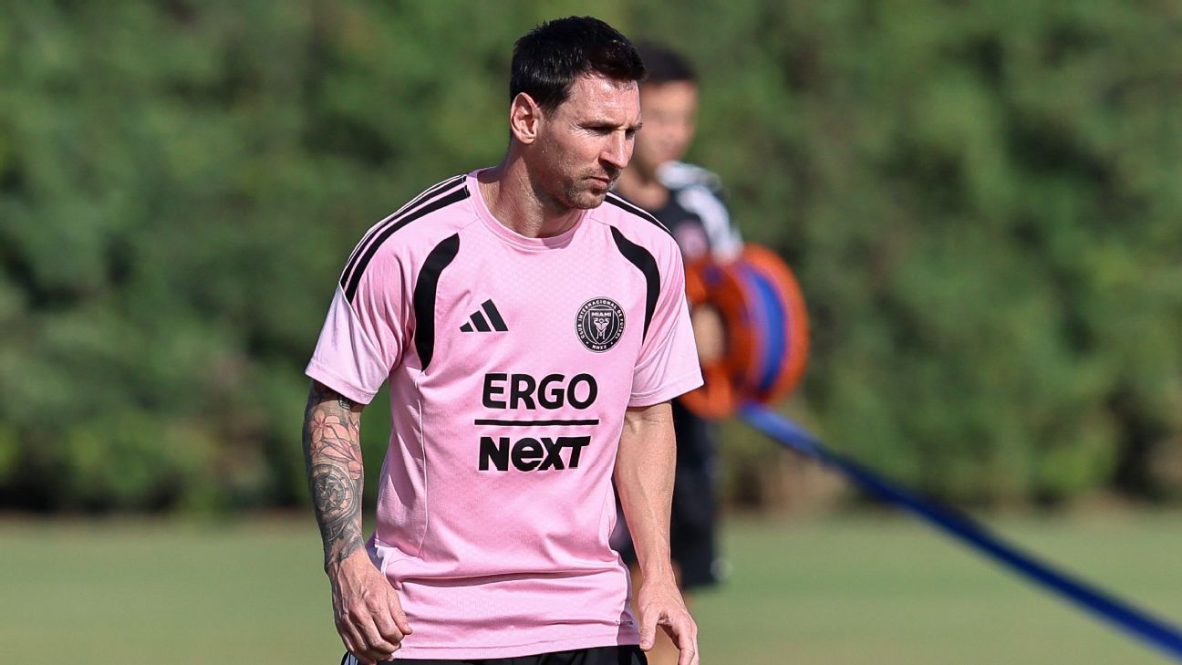 Messi starts on Miami bench following World Cup