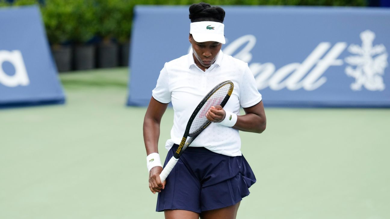 Venus loses rain-delayed Toronto opening match