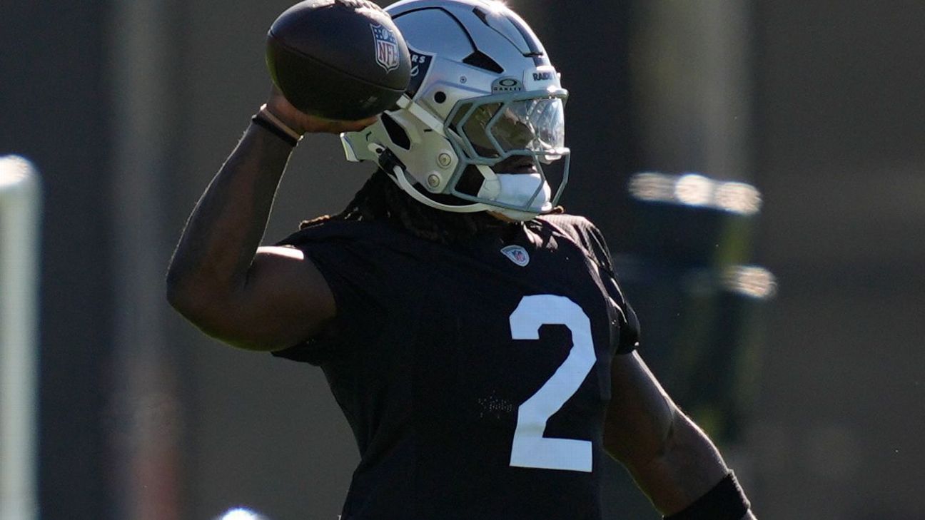 Sources: Jeanty sprained ankle at Raiders practice