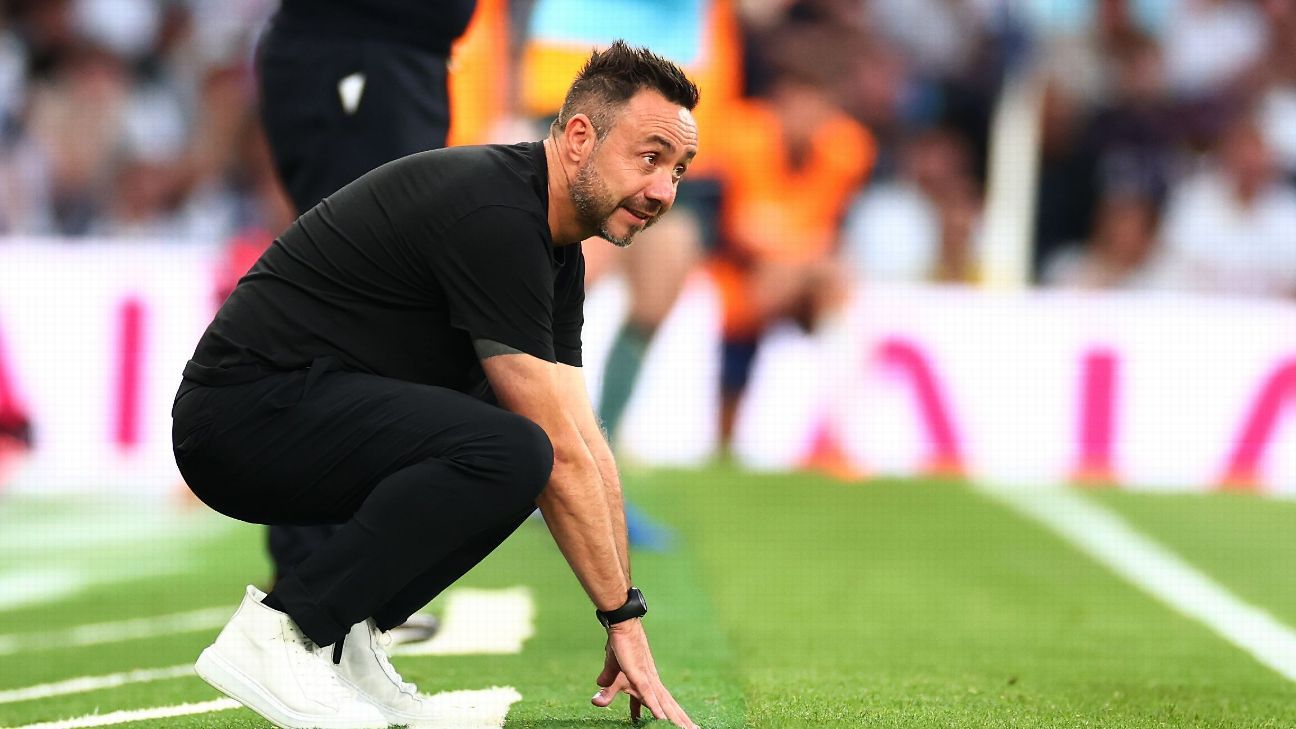 Winless Spurs lack fitness and confidence, says coach De Zerbi