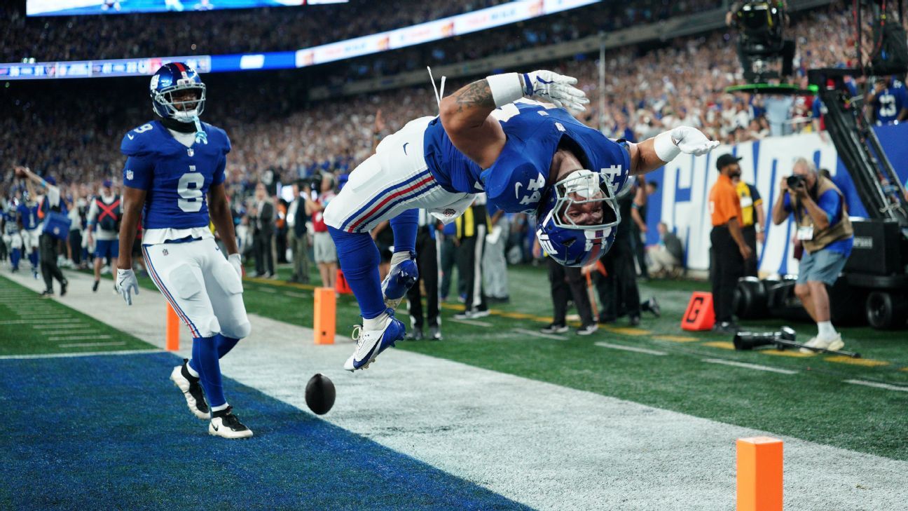 Overreactions Semana 1 NFL: Giants son candidatos en la NFC Este