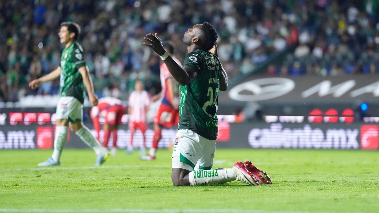 León venció al Atlético de San Luis con doblete de Cambindo