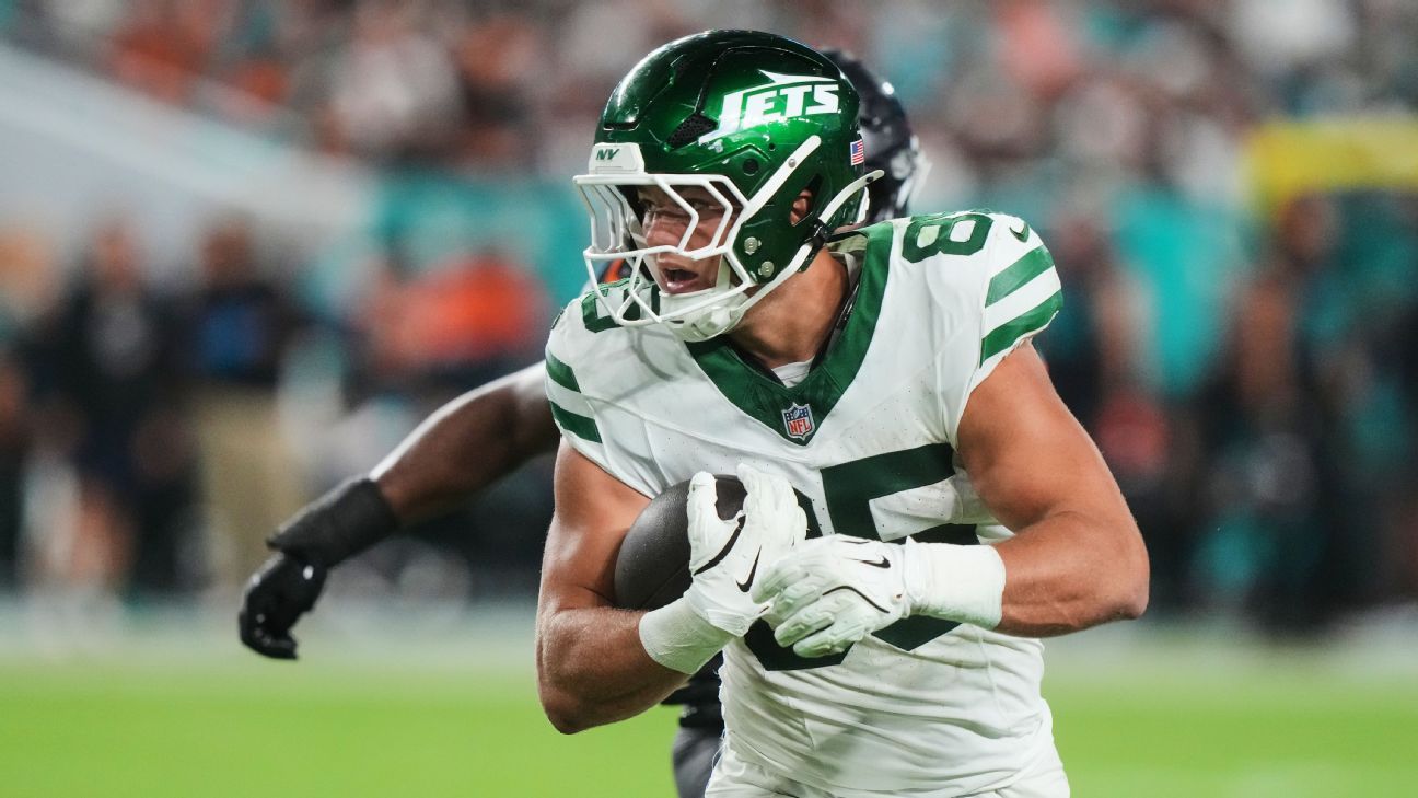 Jets: Mason Taylor fuera por lesión vs. Lions